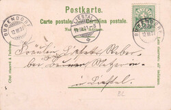 1901, "Gruss aus Ziefen", farbige Lithokarte mit 4 Ansichten, ...
