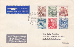 1948, Farbänderungen der Landschaftsbilder, kompl. Serie auf ...