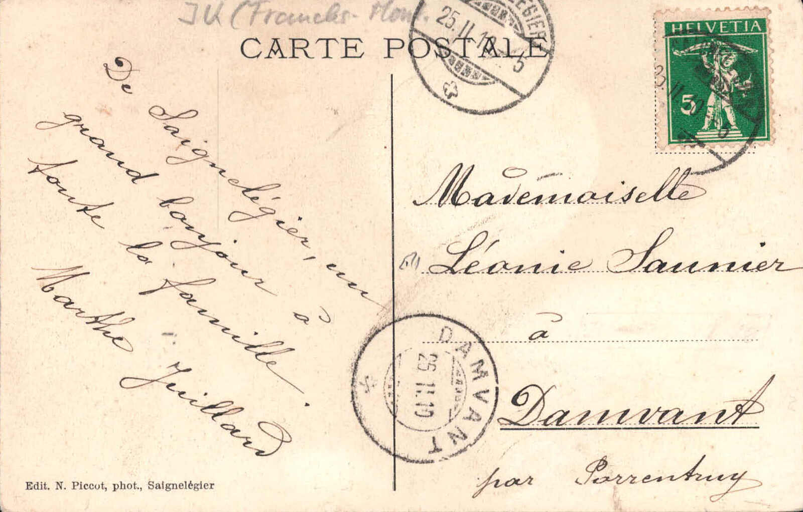 Image 1 for lot number 2311 for Leandra Honegger Briefmarken 69th Auction