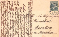 1918, "Säntisbahn - Station Wasserauen", s/w Lichtdruckkarte, ...