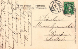 1910, "Gruss aus Ettingen", s/w Lichtdruckkarte mit zwei Ansichten, ...