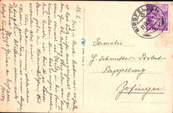 1935, "Reigoldswil", s/w Lichtdruckkarte mit Orion Post-Auto, von ...