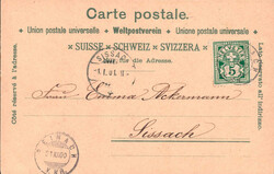 1900, "Gruss aus Reinach", farbige Lithokarte mit vier ...