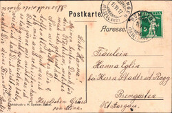 1917, "Rümlingen", s/w Lichtdruckkarte, Dampflok-Zugskomposition auf ...