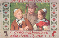 1914, "VI. Kantonales Schützenfest beider Basel in Sissach 1914", ...