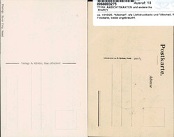 ca. 1910/25, "Allschwil", s/w Lichtdruckkarte und "Allschwil, Rest. u ...
