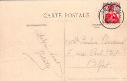 1914, "Boncourt - La Gare", s/w Lichtdruckkarte vom Bahnhof, mit ...