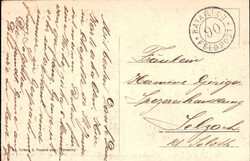 ca. 1910, "Lugnez", s/w Lichtdruckkarte mit vier Ansichten: Chapelle ...