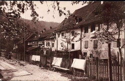 ca. 1925, "St. Ursanne", s/w Fotokarte, ungebraucht.