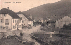 ca. 1910, "Undervelier - Jura Bernois", s/w Lichtdruckkarte, ...
