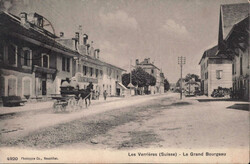 1907, "Les Verrières - Le Grand Bourgeau", s/w Lichtdruckkarte, ...