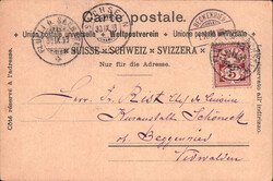 1893, "Hote-Kurhaus Nünalphorn Flühli-Ranft", farbige Lithokarte ...