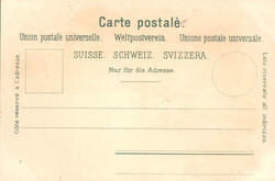 ca. 1900, "Souvenir du Simplon", farbige Lithokarte mit fünf ...