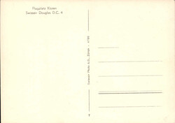 Thema Luftfahrt: "Flugplatz Kloten - Swissair Douglas D.C. 4", s/w ...