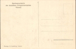 Thema Militär: "Spielwarenfabrik der deutschen Kriegsinternierten ...