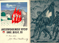 Thema Militär: "Aktivdienst 1939 Inf. Rgt. 11" und "La garde du ...