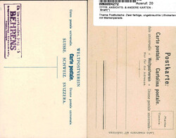 Thema Postkutsche: Zwei farbige, ungebrauchte Lithokarten, 1x ...