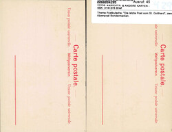 Thema Postkutsche: "Die letzte Post vom St. Gotthard", zwei gleiche ...