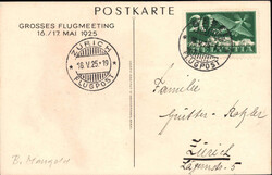 Thema Kunst: "Grosses Flugmeeting Flugplatz Basel-Sternenfeld 1925", ...