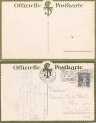 1920, "1. Schweizerisches Arbeiter-Turnfest Luzern 1920", zwei ...