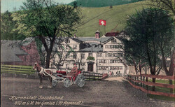 1914, "Kuranstalt Jacobsbad bei Gonten", farbige Lichtdruckkarte mit ...