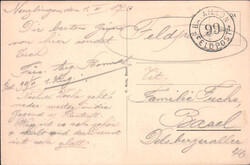 1917, "Nenzlingen", s/w Lichtdruckkarte mit zwei Ansichten: ...