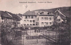 1929, "Rickenbach - Pension zur Blume", s/w Lichtdruckkarte, passend ...