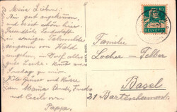 1929, "Rickenbach - Pension zur Blume", s/w Lichtdruckkarte, passend ...