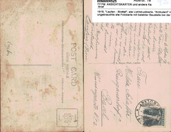 1919, "Laufen - Birsfall", s/w Lichtdruckkarte, "Ambulant" nach Basel ...