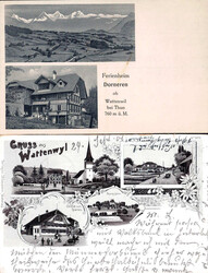 1901, "Ferienheim Dorneren ob Wattenwil bei Thun", s/w ...