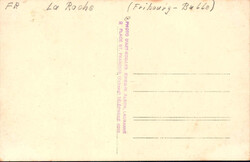 ca. 1930, Bekleidungsgeschäft in La Roche, belebte s/w Fotokarte, ...
