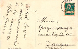 1929, "Rocourt. Vue générale", s/w Lichtdruckkarte, passend gest. ...