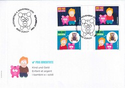 2010, 4 Juventute Zwischenstege paarweise auf 2 illustrierten ...