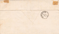 1860, "Zürich 7 Nov. 60", Rundstempel und Stabstempel "Cappel" auf ...