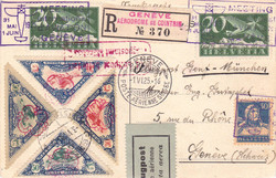 5659100: Schweiz - Flugpost - Werbevignetten