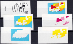 1970, 90Rp. Symbol der Einheit, ungezähnter, 8-teiliger Phasendruck