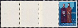 1967, 20Rp. St. Peter + Paul, waagr. 7er-Streifen mit zwei ...