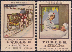 um 1900, "Rot-Kreuz", Tobler, kompl. Serie aller 12 versch. ...