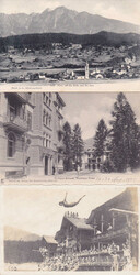 FLIMS, 4 versch. Ansichten, dabei s/w Generalansicht, bunte Litho, ...