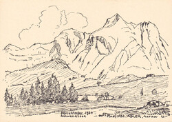 1935, "St. Antönien-Sommerlager", Pfadfinder-Abt. Adler, Aarau, auf ...