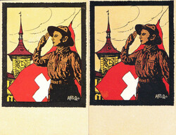 1925, "1. Schweiz. Pfadfinderlager in Bern", Sonderkarte je ...