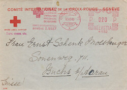 1942/66, Rotes Kreuz Zürich, Basel, Genf: 4 versch. Umschläge je ...