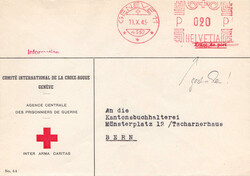 1942/66, Rotes Kreuz Zürich, Basel, Genf: 4 versch. Umschläge je ...