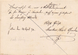 1874, "Haslen Ct. GLS. 74", seltener Fingerhut auf PK Nr. 2, der ...