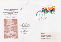 1966/2000, "Ballonpost", 10 versch. Belege mit interessanten ...