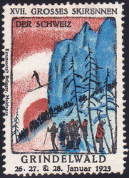 1923, "Grindelwald - XVIII. Grosses Skirennen der Schweiz". Diese ...