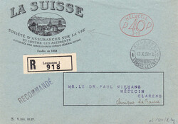 1927, "La Suisse - Assurances" sowie 1. Hasler-Direktaufdruck als ...