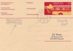 1978, "Helikopter-Notpostflug", Rückflug von 6611 Vocaglia ...
