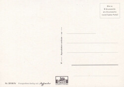 um 1970, Hallau, frühe vollfarbige Foto-AK, dazu PTT-Faltblatt mit ...
