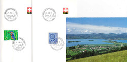 um 1960/70, Pfäffikon am Zürichsee, 2x versch. Werbe-/Kurortstempel ...